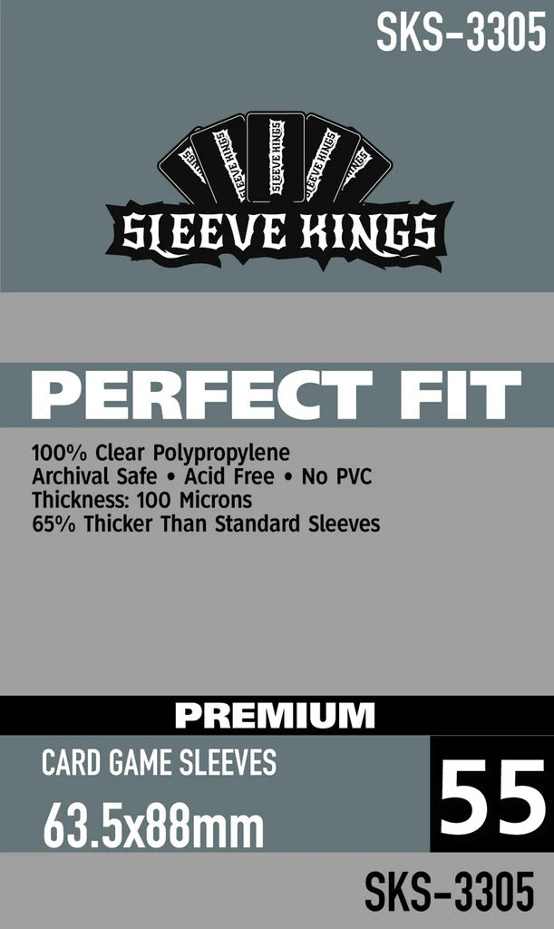 63,55x88mm - Perfect Fit Premium Pack of 55 - Sleeve Kings
