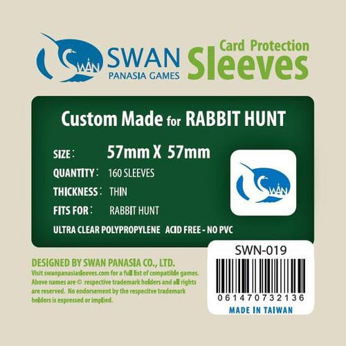 swan card sleeves 60x120mm -150 pack, Thin Sleeves (SWN-026)  SwanPanasia Sleeves