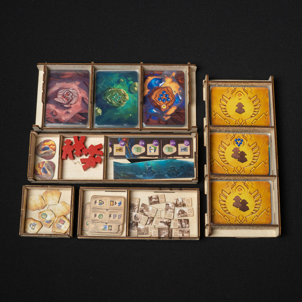 lost ruins of arnak card sleeves Organizer for needs the Arnak Organier (Revised) Sleeve Set fr Die Verlorenen