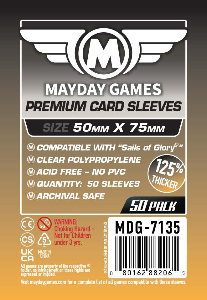 mayday premium card sleeves Premium Sails of Glory Sleeves: 50mm X 75mm (50)