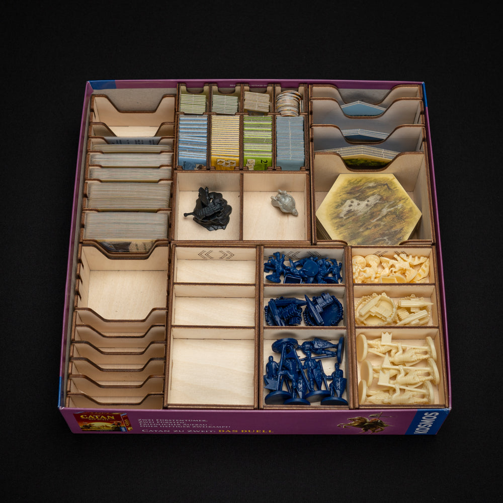 Catan Jr Box Insert Catan Traders & Barbarians | Insert | Catan Trader Organizer | Laserox