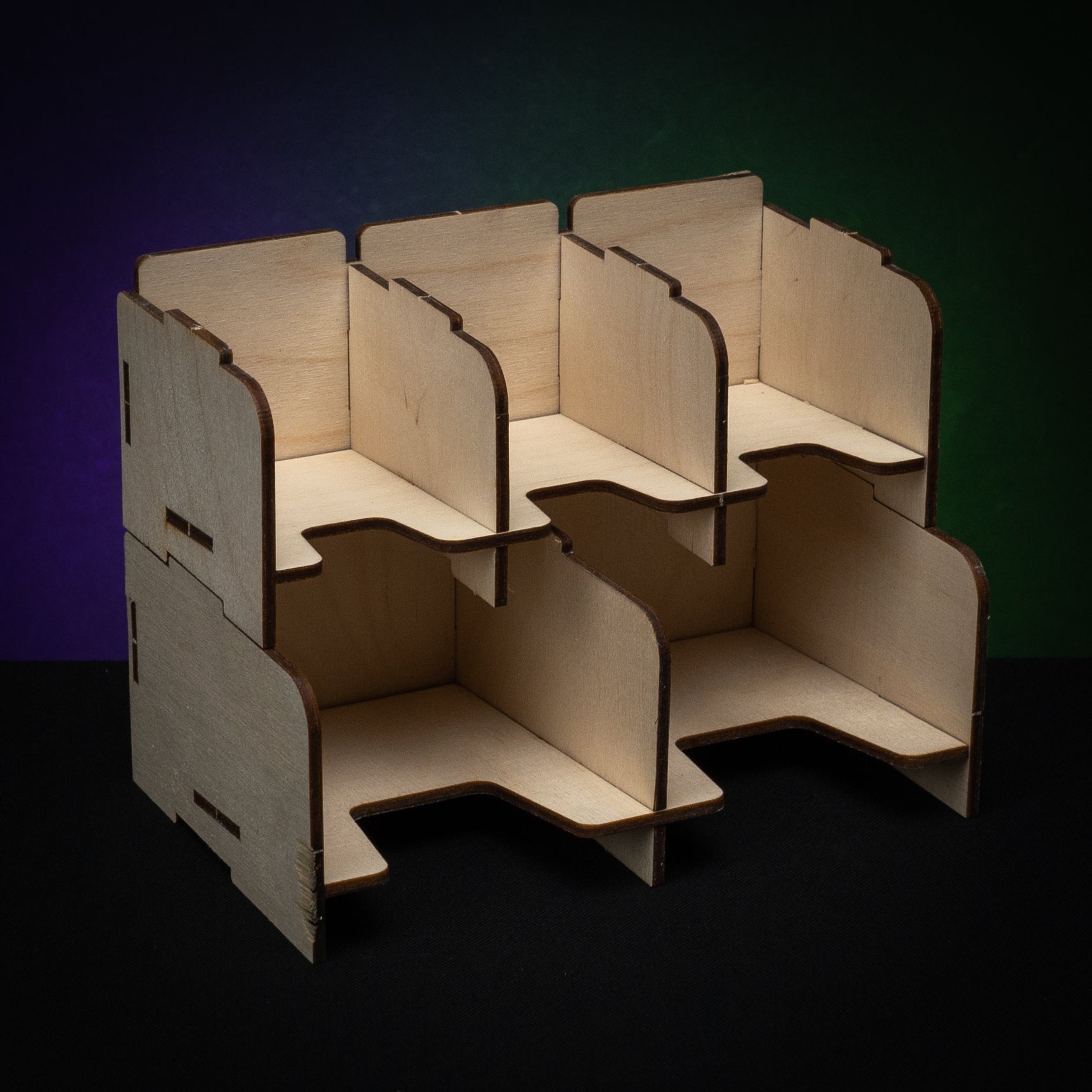 Stackable Card Holder - Large 3 slot Stackable Card Holder - Large 3 slot