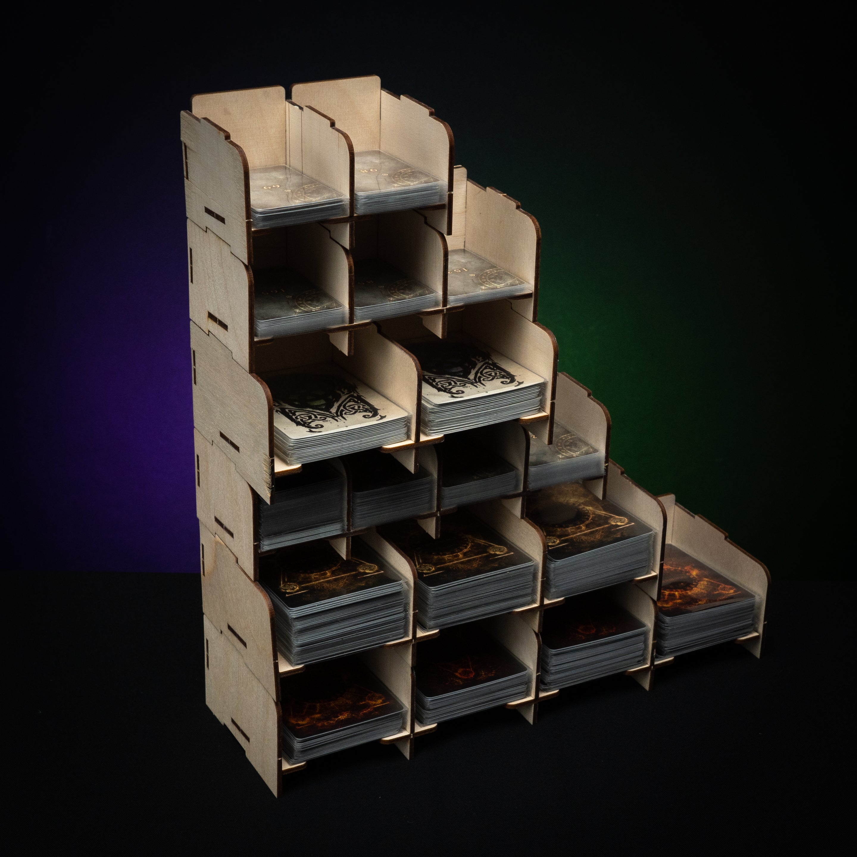 Stackable Card Holder - Large 3 slot Stackable Card Holder - Large 3 slot