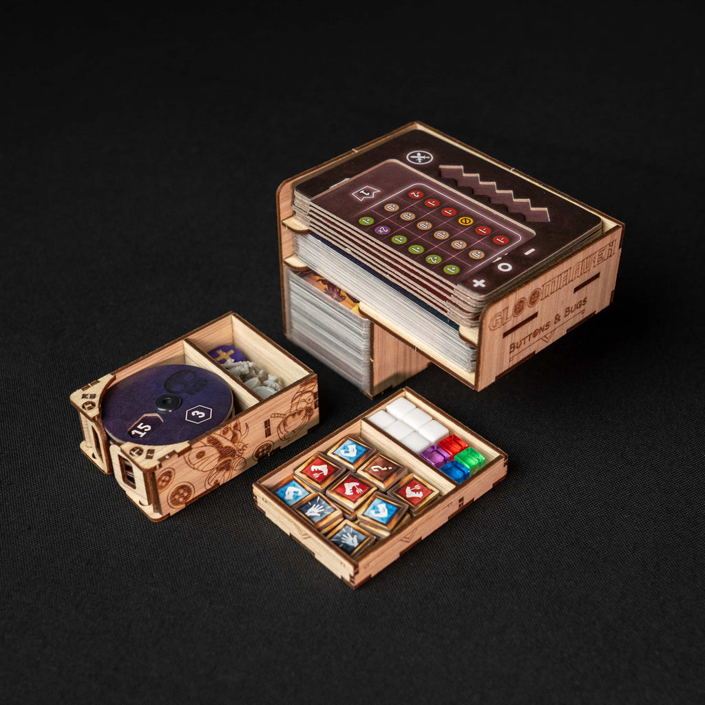 Gloomhaven: Buttons & Bugs | Insert | Gloomhaven Buttons & Bugs Organizer |  Laserox
