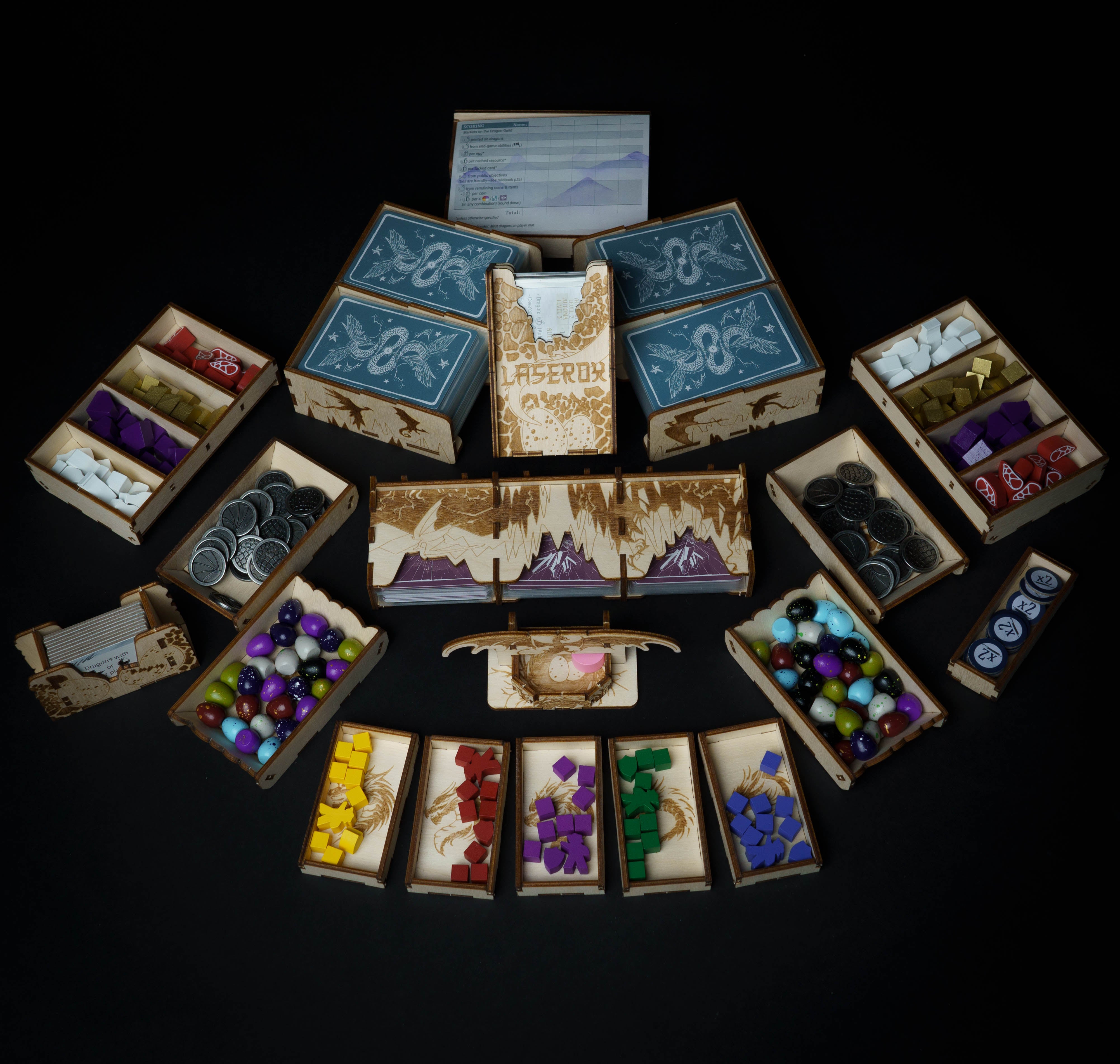 wyrmspan cave card sleeves Wyrmspan | Insert | Wyrmspan Organizer
