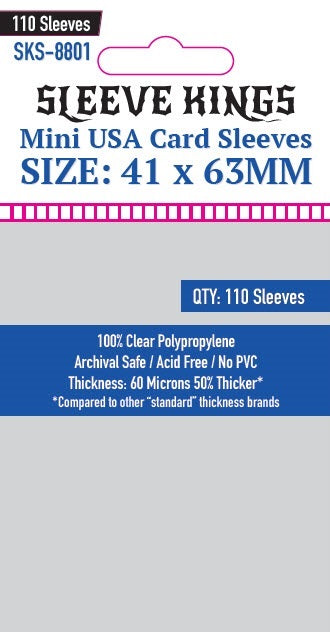 41x63mm - Standard Pack of 110 - Sleeve Kings