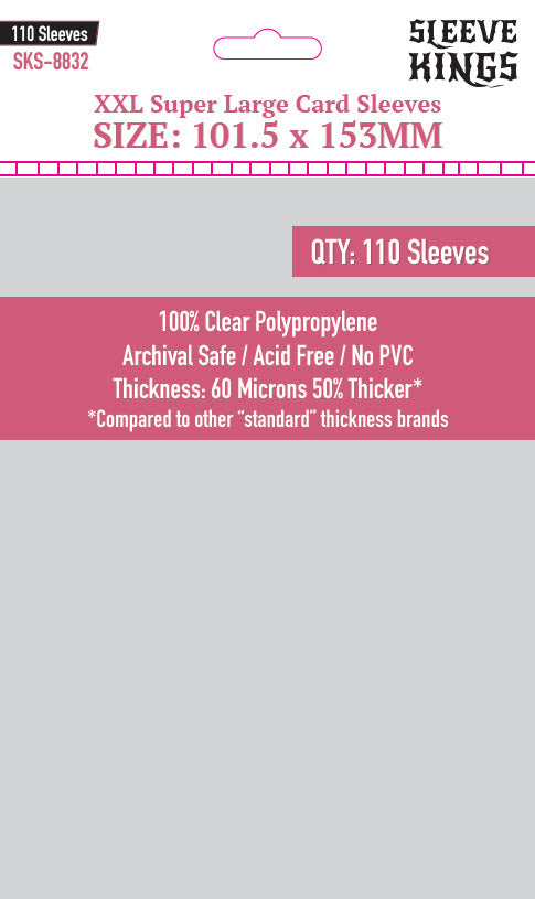 Sleeve Kings | 101.5x153mm | 60 microns Sleeve Kings | 101.5x153mm | 60 microns