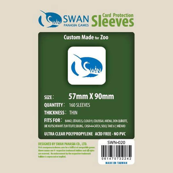 swan panasia card sleeves Standard Page 2 SwanPanasia Sleeves 160 pieces per pack Swan Card Sleeves: 57x90 mm
