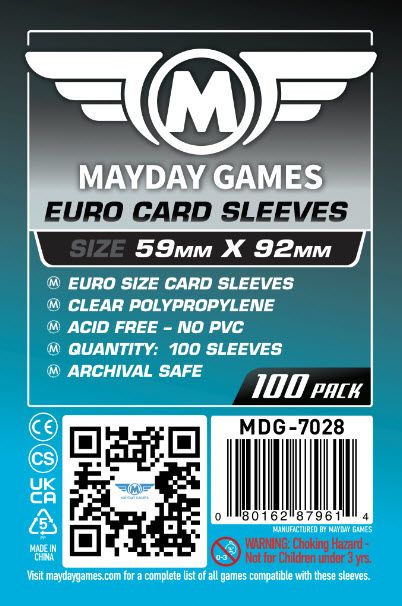 59x92mm - Standard Pack of 100 - Mayday