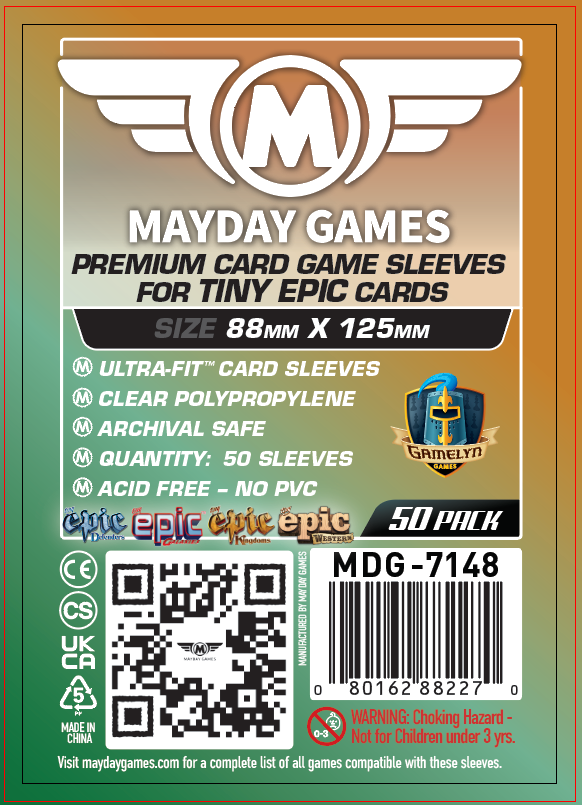 88x125mm - Premium Pack of 50 - Mayday