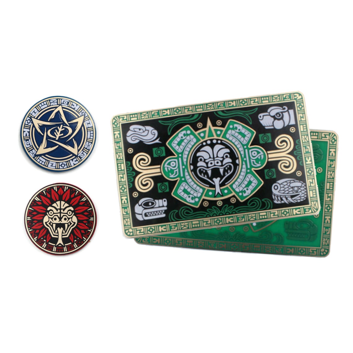 Arkham Horror LCG The Forgotten Age Plaque and Chaos Tokens