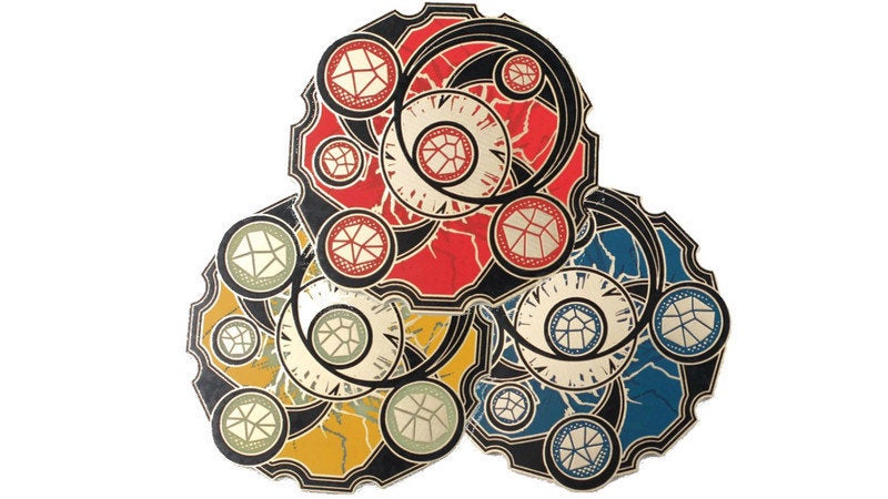 Keyforge Keys, AEmber and Damage 2 Player Token Set