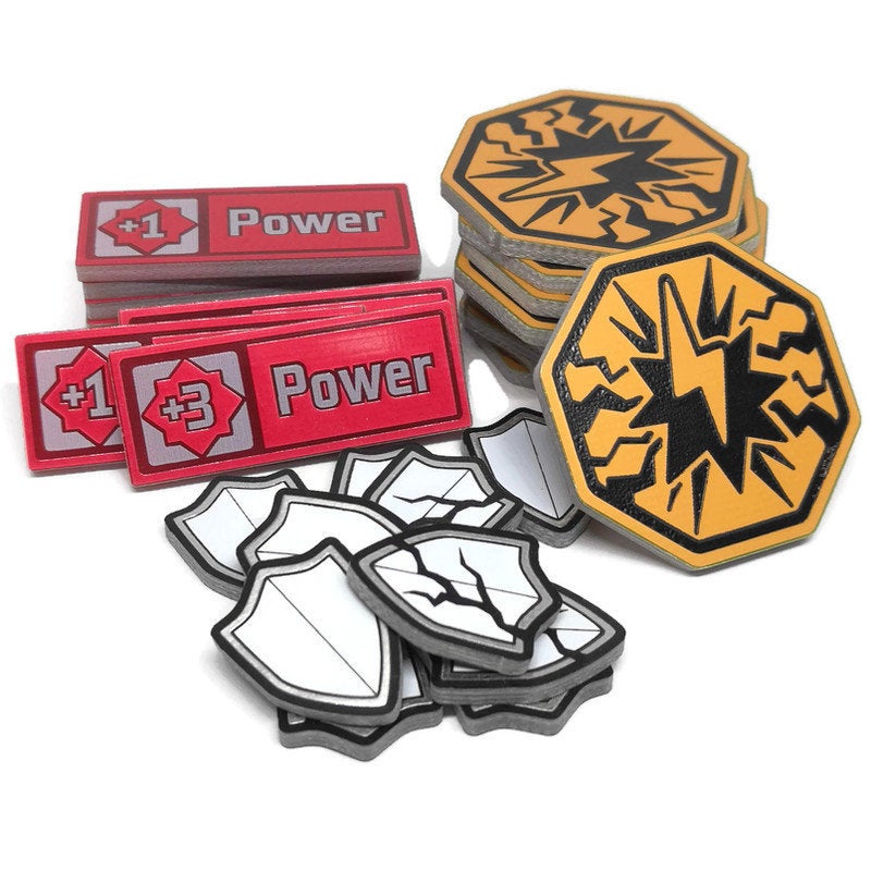 Keyforge Keys, AEmber and Damage 2 Player Token Set