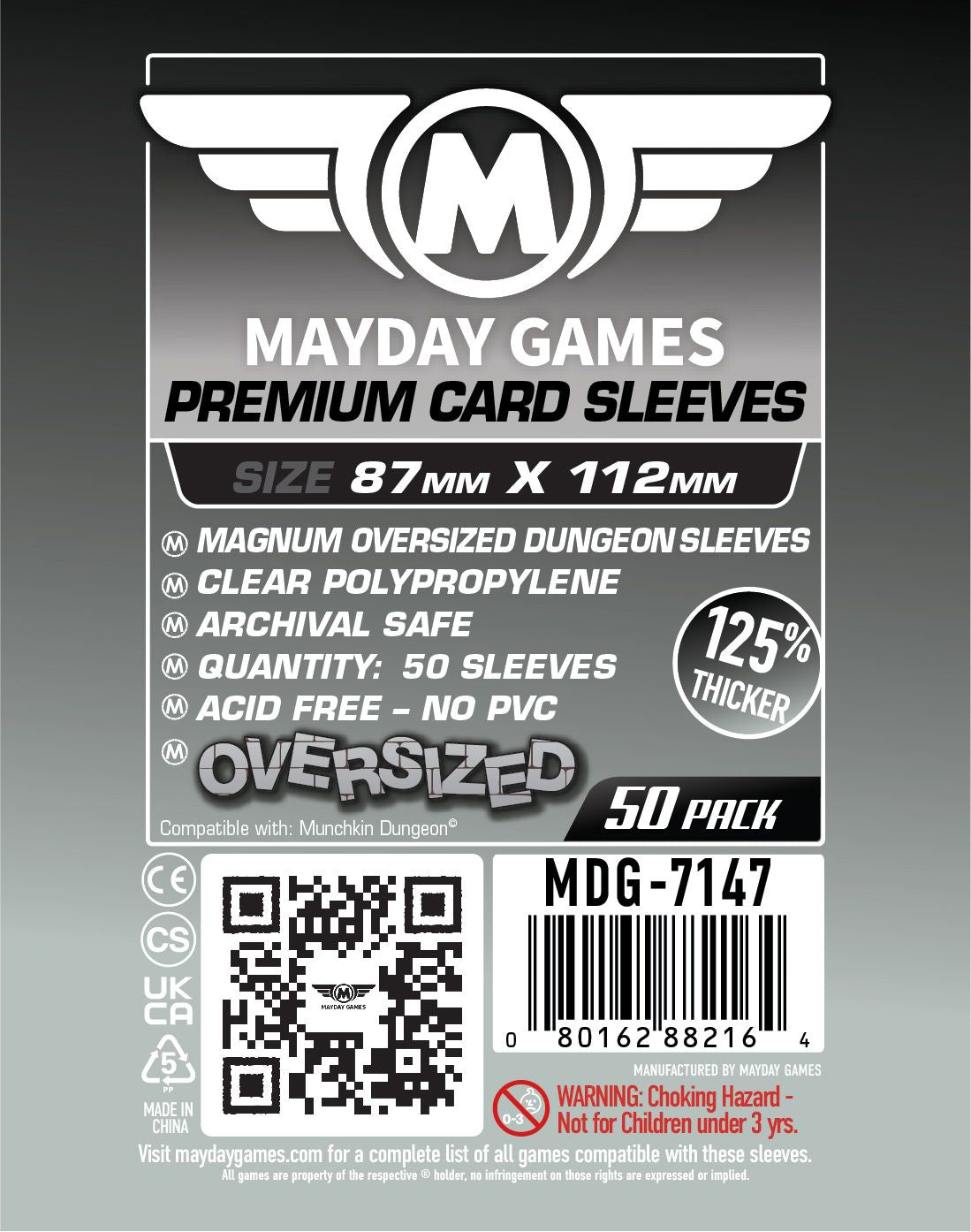 87x112mm - Premium Pack of 50 - Mayday