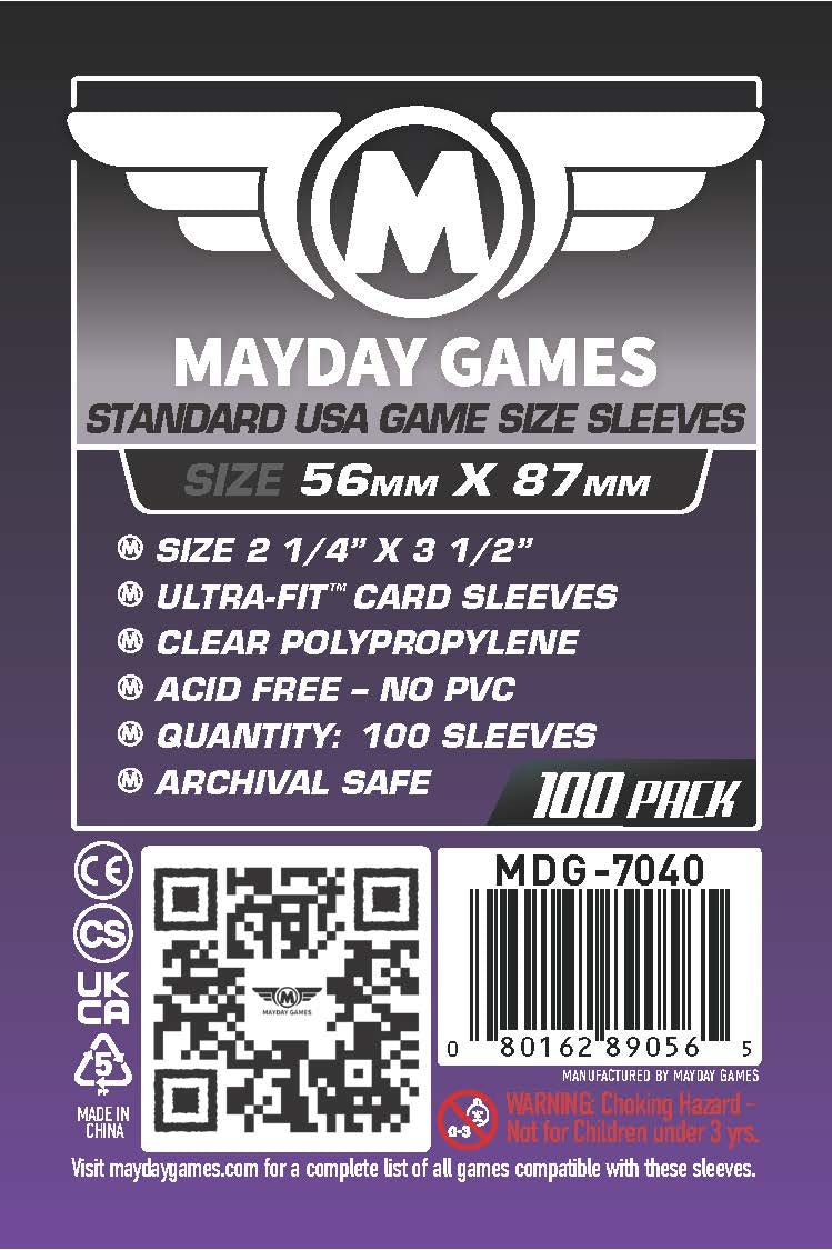 56x87mm - Standard Pack of 100 - Mayday