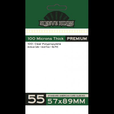 Standard American Card Sleeves (57x89mm) - 100 Microns